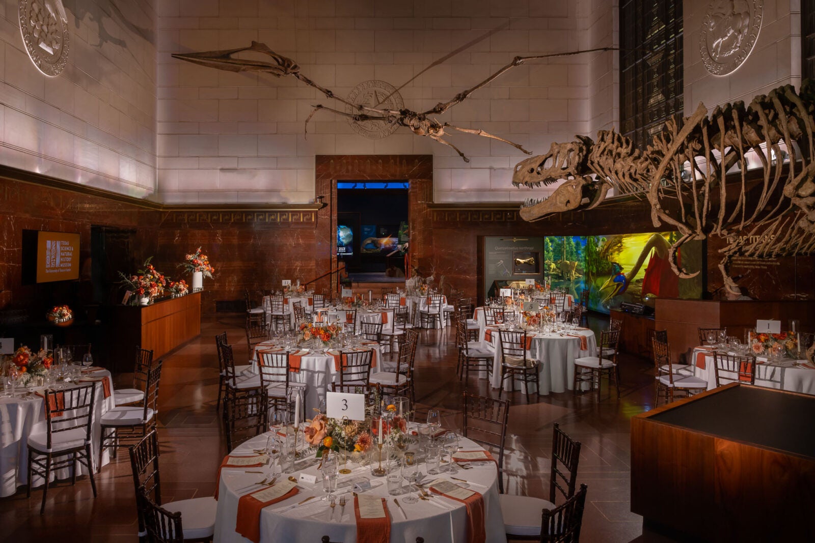 Great Hall setup for a formal dinner