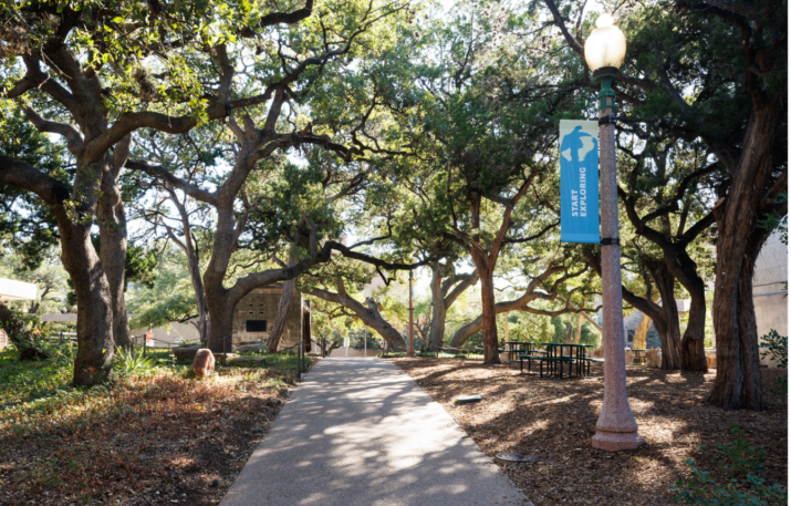 Outdoor shot of museum grounds