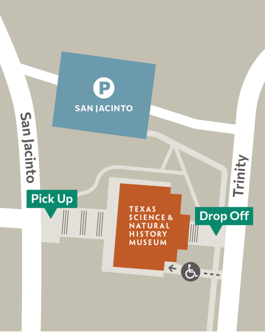 pick up drop off map